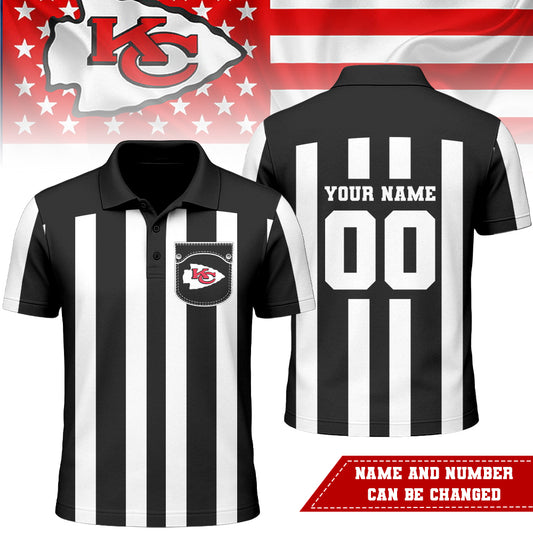 Kansas City Chiefs | Premium NFL Referees 3D Polo Shirt | UW11