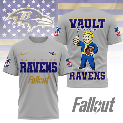Baltimore Ravens | Premium NFL Fallout Fan 3D Shirt | UB38
