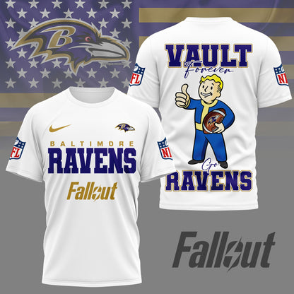 Baltimore Ravens | Premium NFL Fallout Fan 3D Shirt | UB38