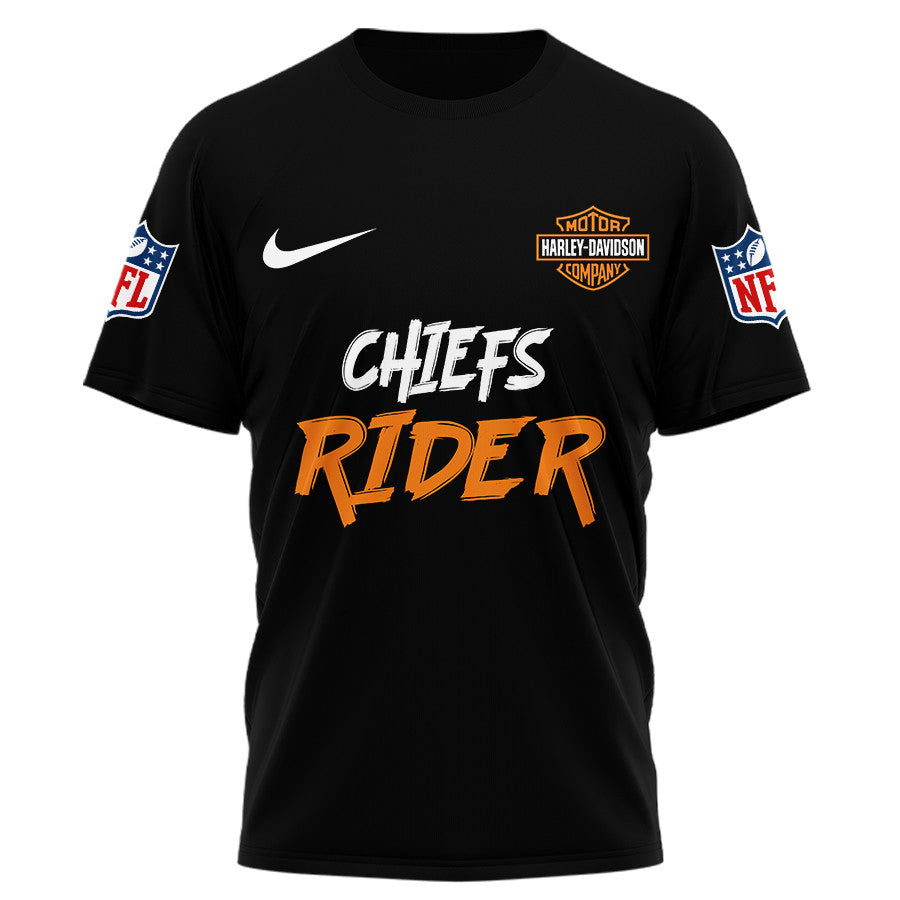 Kansas City Chiefs | Premium NFL Ghost Rider Harley Davidson 3D Shirt | SE33