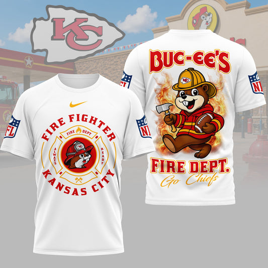 Kansas City Chiefs | Premium NFL Firefighter Strong 3D Shirt | SB52