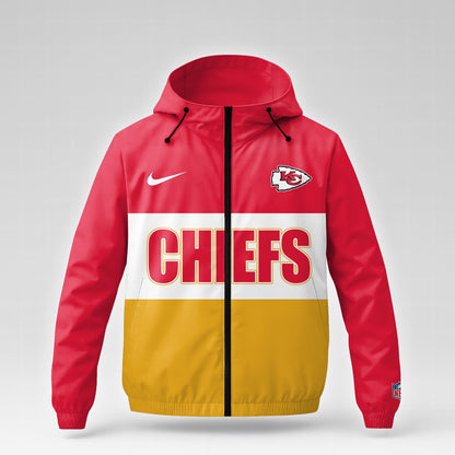 Kansas City Chiefs | Premium NFL Strength Through Christ Windbreaker Jacket NTH1 | KS67