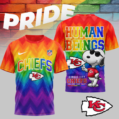 Kansas City Chiefs | Premium NFL Rainbow Pride 3D Shirt NTH1 | OW63