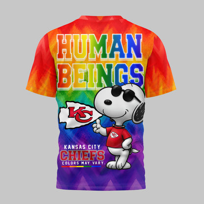 Kansas City Chiefs | Premium NFL Rainbow Pride 3D Shirt NTH1 | OW63