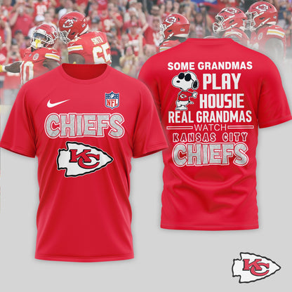 Kansas City Chiefs | Premium NFL Fan Grandma Apparel 3D Shirt NTH1 | HR19