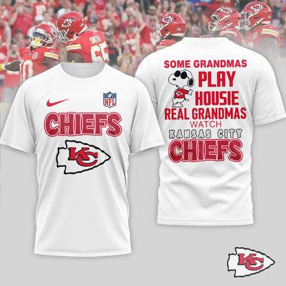 Kansas City Chiefs | Premium NFL Fan Grandma Apparel 3D Shirt NTH1 | HR19