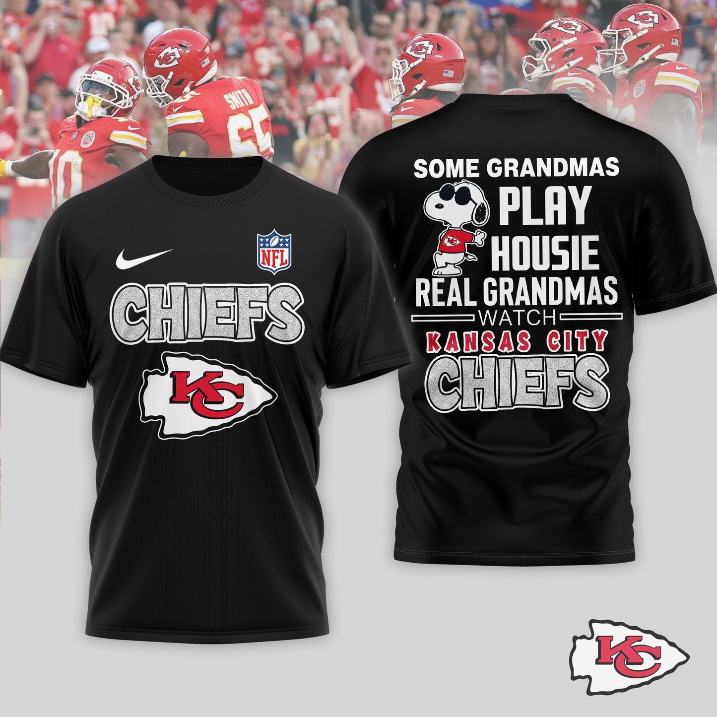 Kansas City Chiefs | Premium NFL Fan Grandma Apparel 3D Shirt NTH1 | HR19