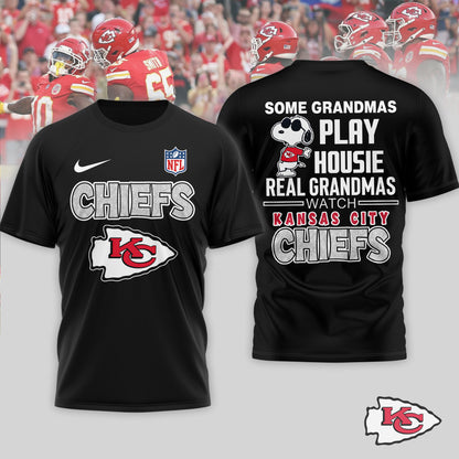 Kansas City Chiefs | Premium NFL Fan Grandma Apparel 3D Shirt NTH1 | HR19