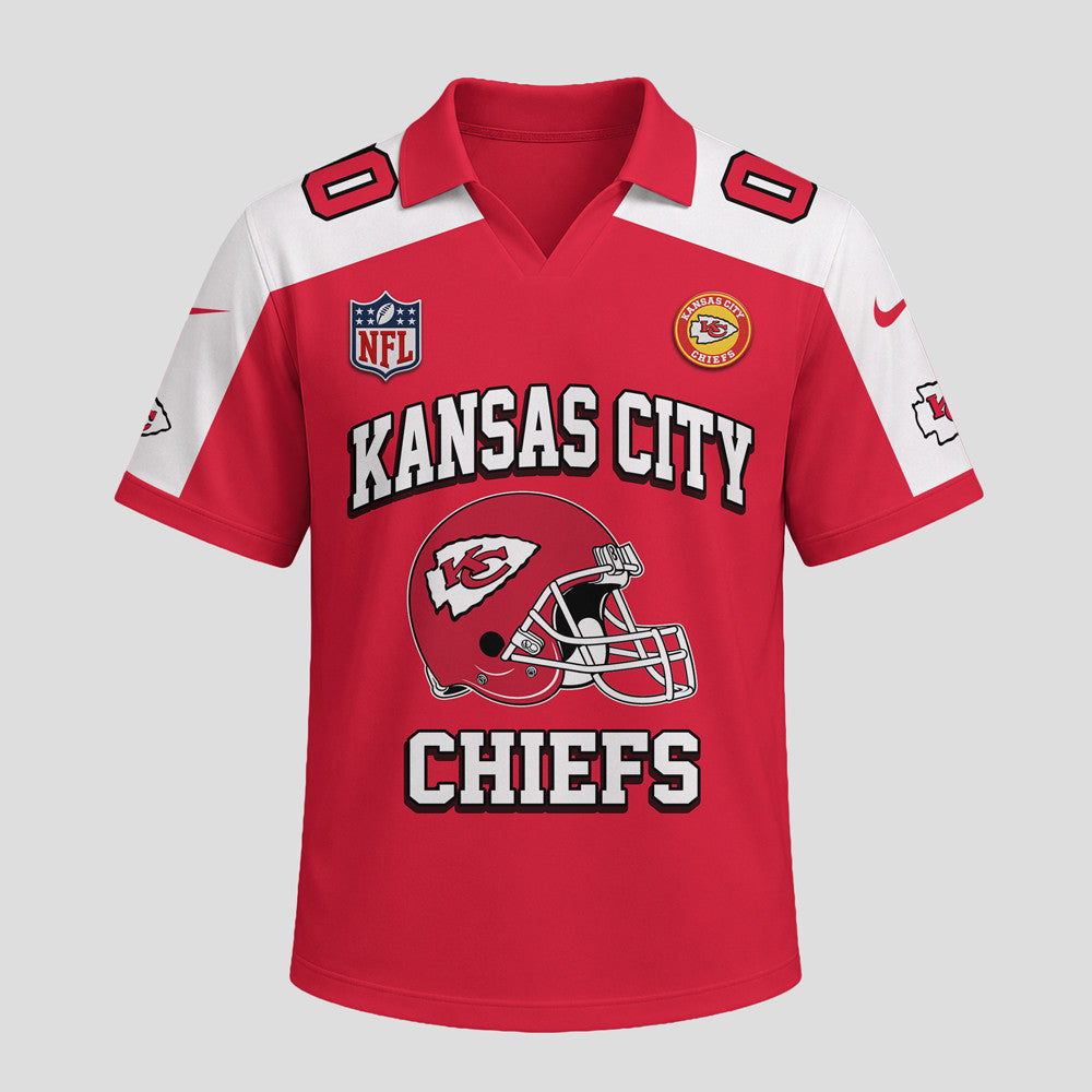 Kansas City Chiefs | Premium NFL Helmet Graphic Jersey NTH1 | HA84