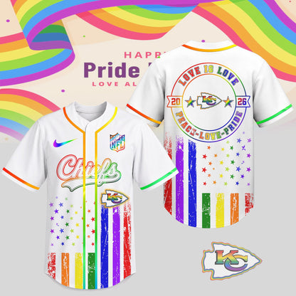 Kansas City Chiefs | Premium NFL Pride Love Limited Edition Jersey NTH1 | JU29