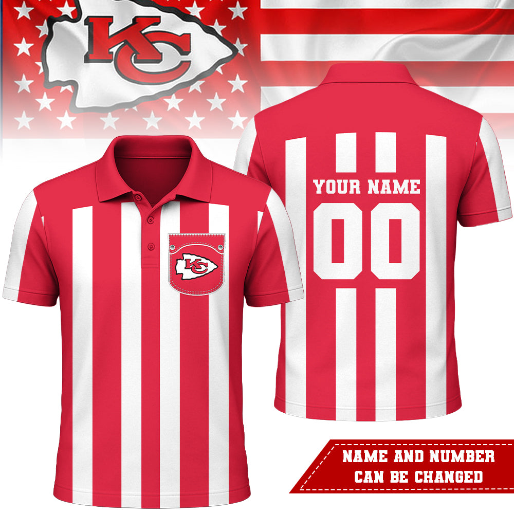 Kansas City Chiefs | Premium NFL Referees 3D Polo Shirt | UW11