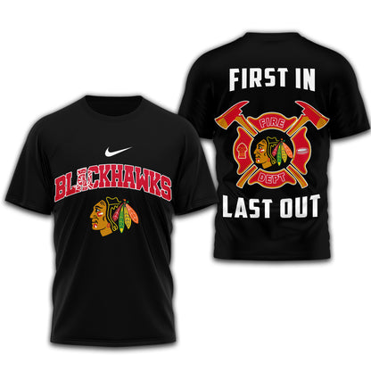 Chicago Blackhawks | Premium NHL Fire Dept 3D Shirt | RI91