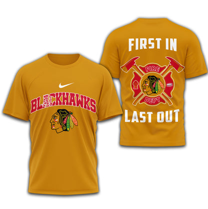 Chicago Blackhawks | Premium NHL Fire Dept 3D Shirt | RI91