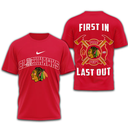 Chicago Blackhawks | Premium NHL Fire Dept 3D Shirt | RI91