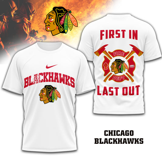 Chicago Blackhawks | Premium NHL Fire Dept 3D Shirt | RI91