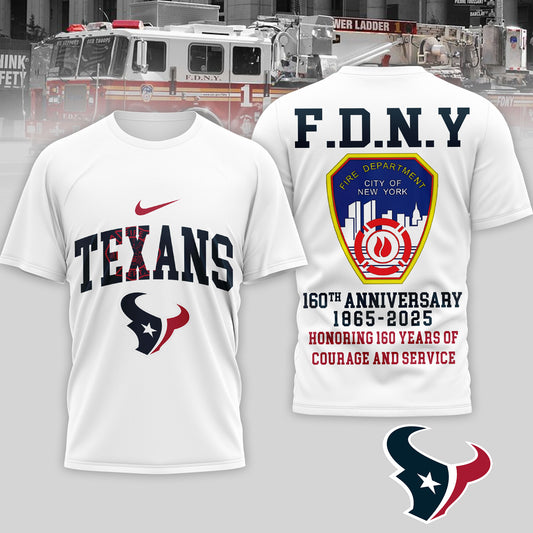Houston Texans | Premium NFL F.N.D.Y 160th Anniversary 3D Shirt | QY84