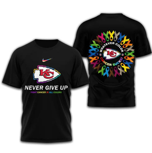 Kansas City Chiefs | Premium NFL Fight Cancer In All Colors T-Shirt | FH39