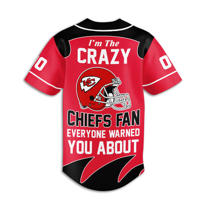 Kansas City Chiefs | Premium NFL Crazy Football Fan Personalized Jersey | HT32