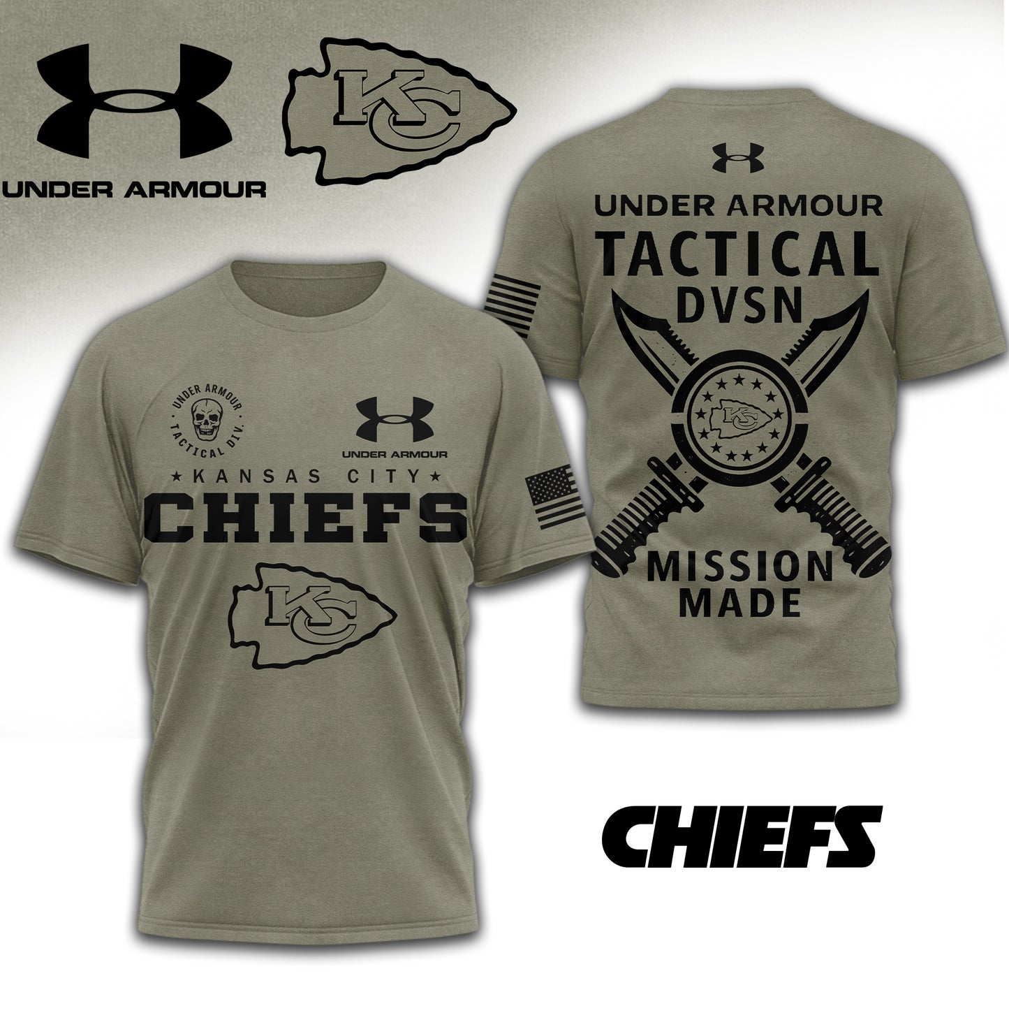 Kansas City Chiefs | Premium NFL Tactical Under Armour 3D Shirt | LP57