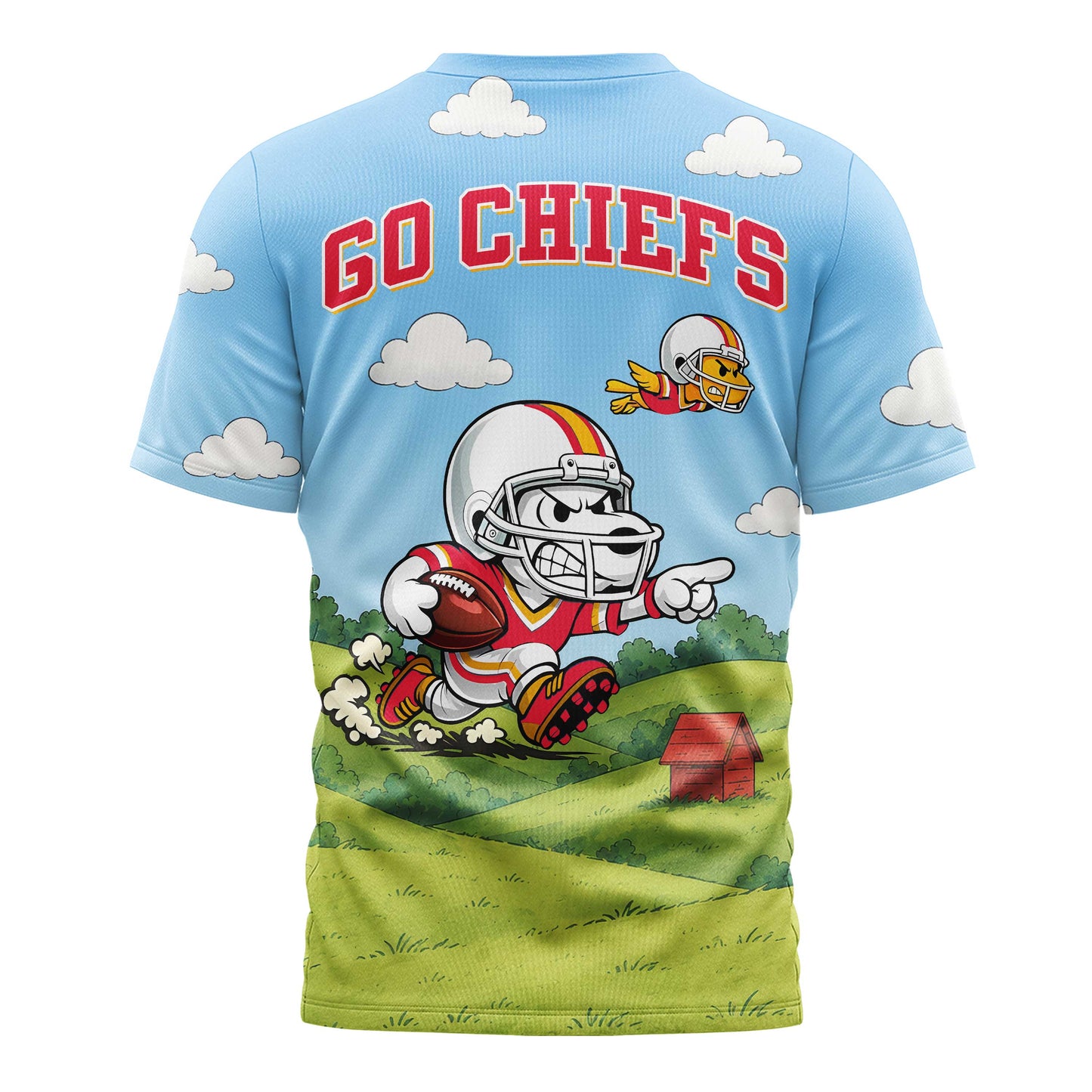 Kansas City Chiefs | Premium NFL Snoopy Touchdown 3D T-Shirt | ZQ38