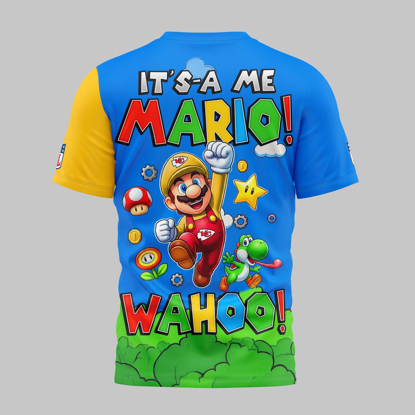 Kansas City Chiefs | Premium NFL Its a Me Mario 3D Shirt | ZB83