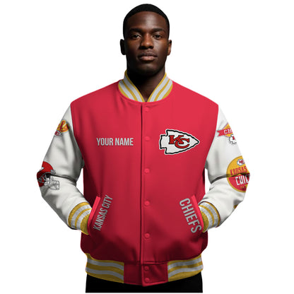 Kansas City Chiefs | Premium NFL Personalized Football Varsity Jacket | RB70