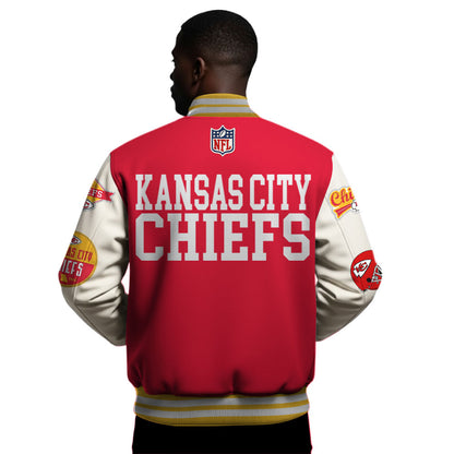 Kansas City Chiefs | Premium NFL Personalized Football Varsity Jacket | RB70