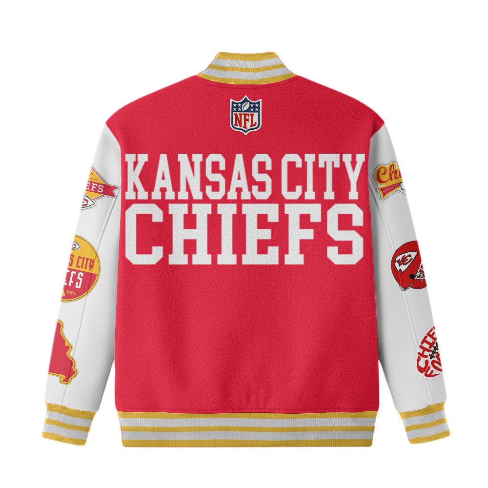 Kansas City Chiefs | Premium NFL Personalized Football Varsity Jacket | RB70