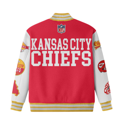 Kansas City Chiefs | Premium NFL Personalized Football Varsity Jacket | RB70