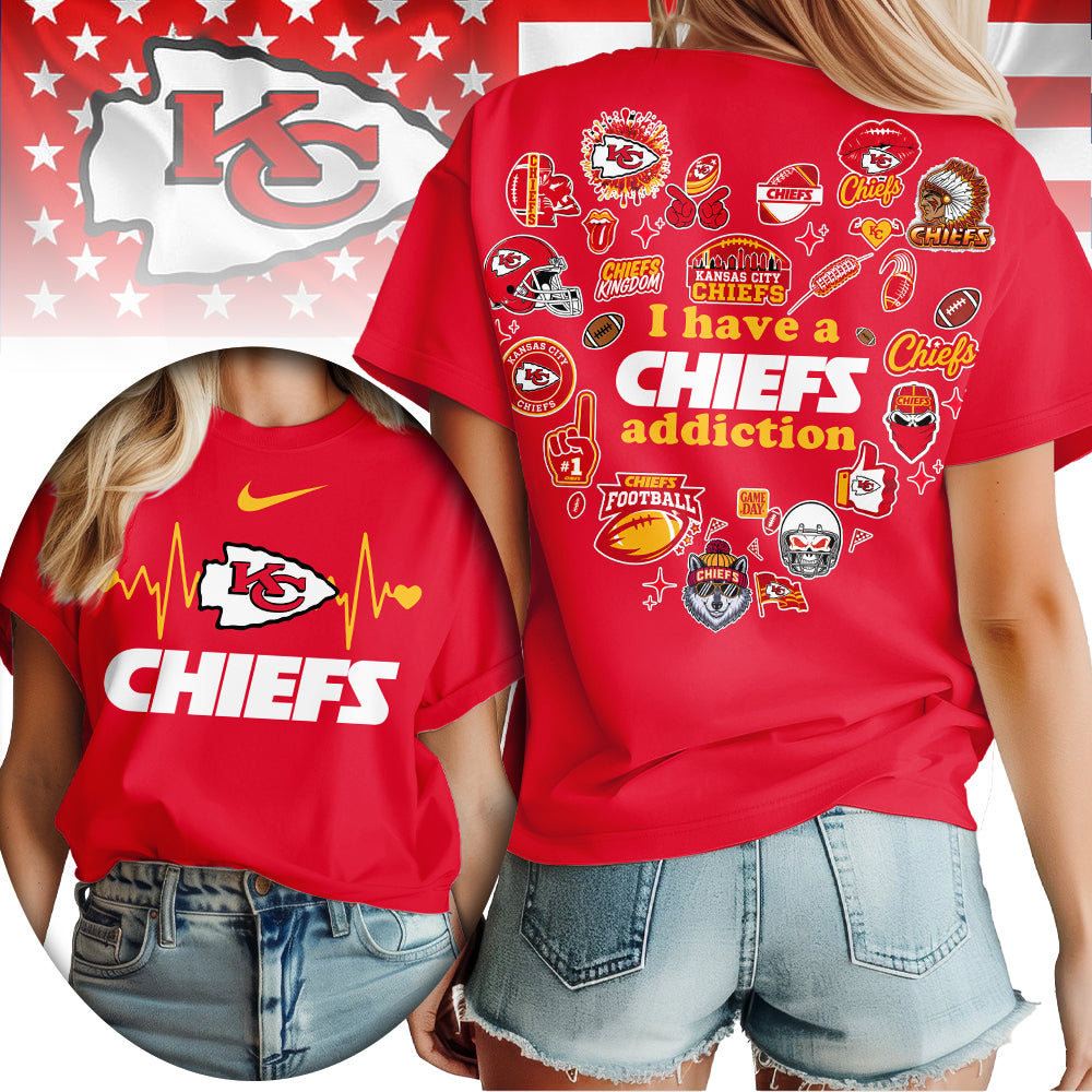 Kansas City Chiefs | Premium NFL Heartbeat Fan Spirit 3D Shirt | ML62