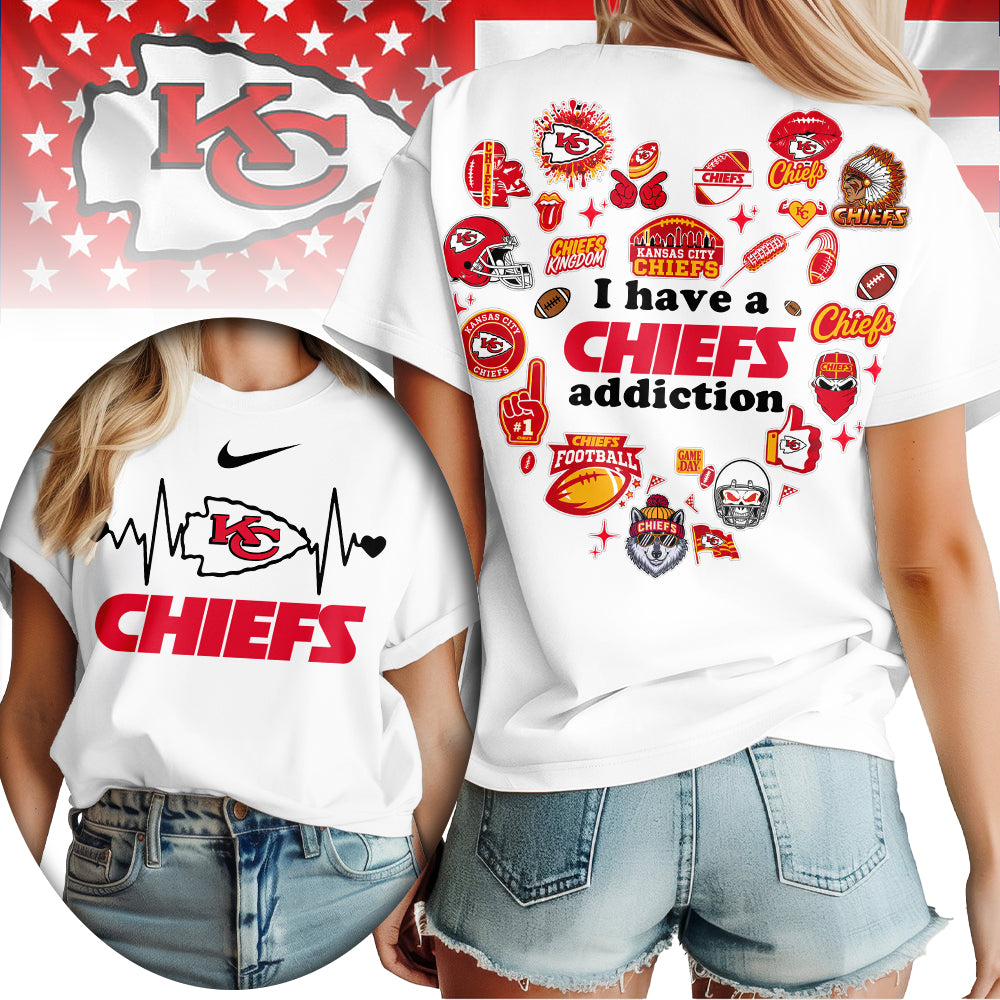 Kansas City Chiefs | Premium NFL Heartbeat Fan Spirit 3D Shirt | ML62