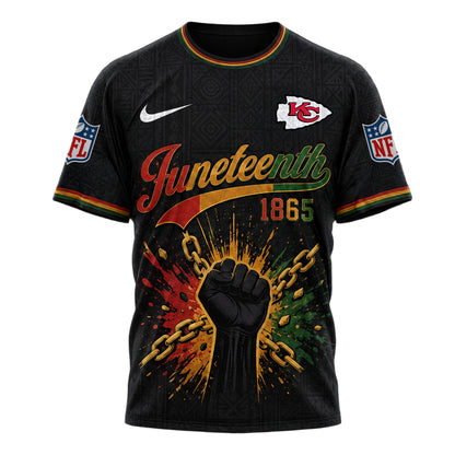Kansas City Chiefs | Premium NFL Juneteenth Freedom Day 3D Shirt | OQ20