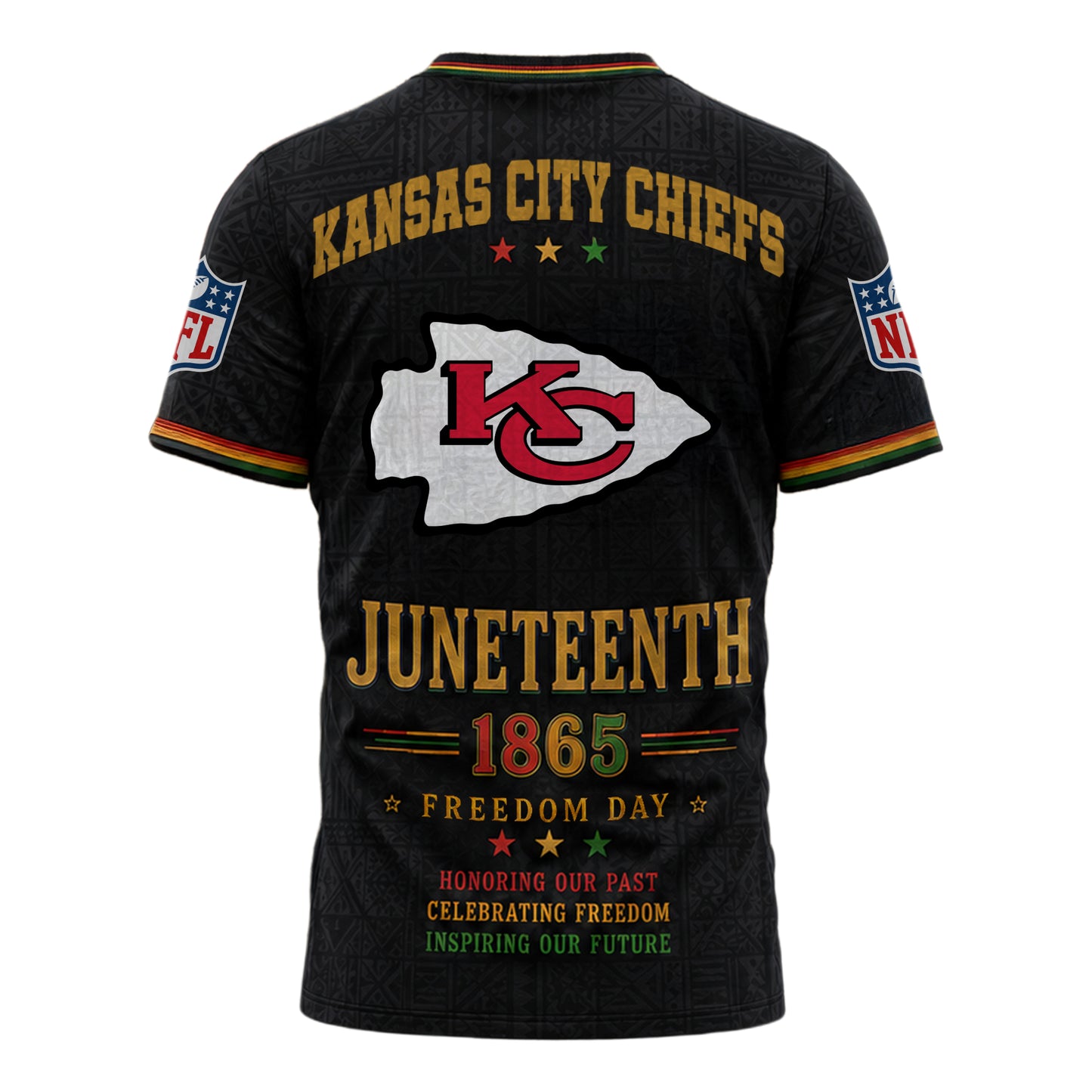Kansas City Chiefs | Premium NFL Juneteenth Freedom Day 3D Shirt | OQ20
