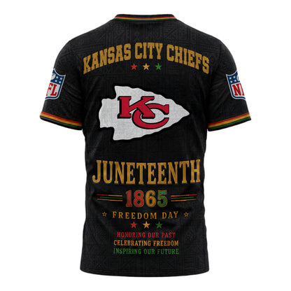 Kansas City Chiefs | Premium NFL Juneteenth Freedom Day 3D Shirt | OQ20