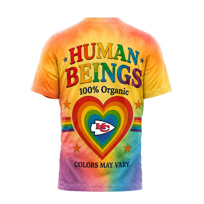 Kansas City Chiefs | Premium NFL Human Being Color May Vary 3D T-Shirt | BS89