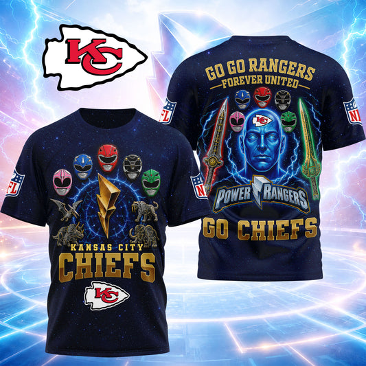 Kansas City Chiefs | Premium NFL Go Go Rangers 3D Shirt | GX99