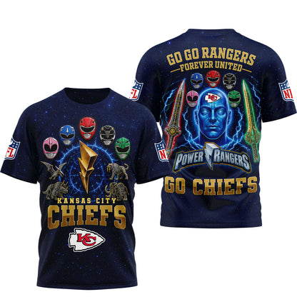 Kansas City Chiefs | Premium NFL Go Go Rangers 3D Shirt | GX99