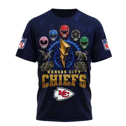 Kansas City Chiefs | Premium NFL Go Go Rangers 3D Shirt | GX99
