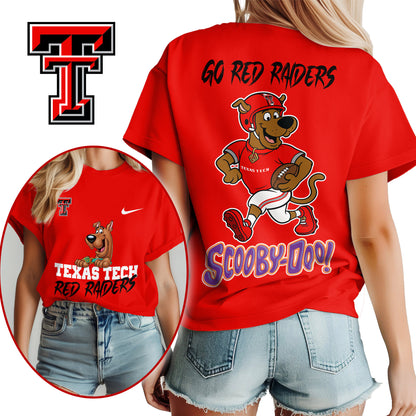 Texas Tech Red Raiders | Premium NFL Scooby-Doo Fan Women's T-Shirt NY | TI11
