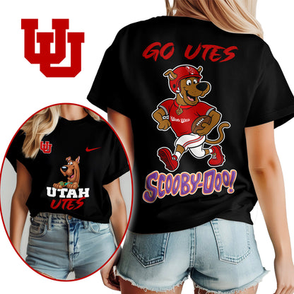 Utah Utes | Premium NFL Scooby-Doo Fan Women's T-Shirt NY | DQ41