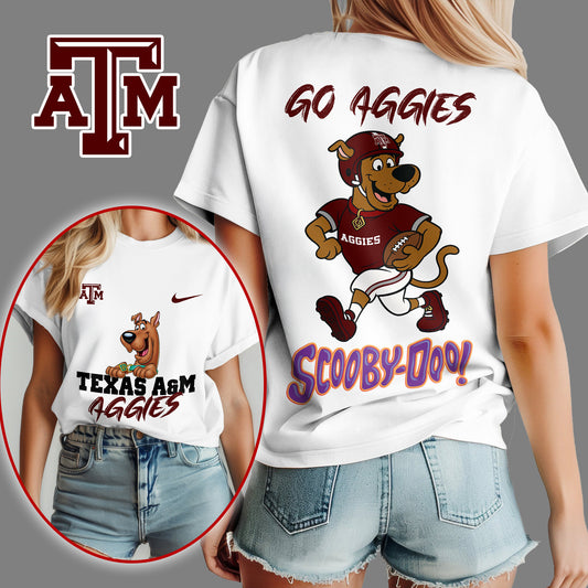 Texas A&M Aggies | Premium NFL Scooby-Doo Fan Women's T-Shirt NY | KE29