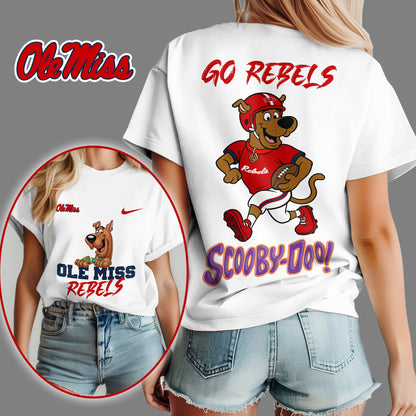 Ole Miss Rebels | Premium NFL Scooby-Doo Fan Women's T-Shirt NY | SU46