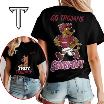 Troy Trojans | Premium NFL Scooby-Doo Fan Women's T-Shirt NY | FW43