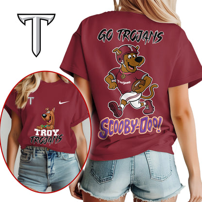Troy Trojans | Premium NFL Scooby-Doo Fan Women's T-Shirt NY | FW43
