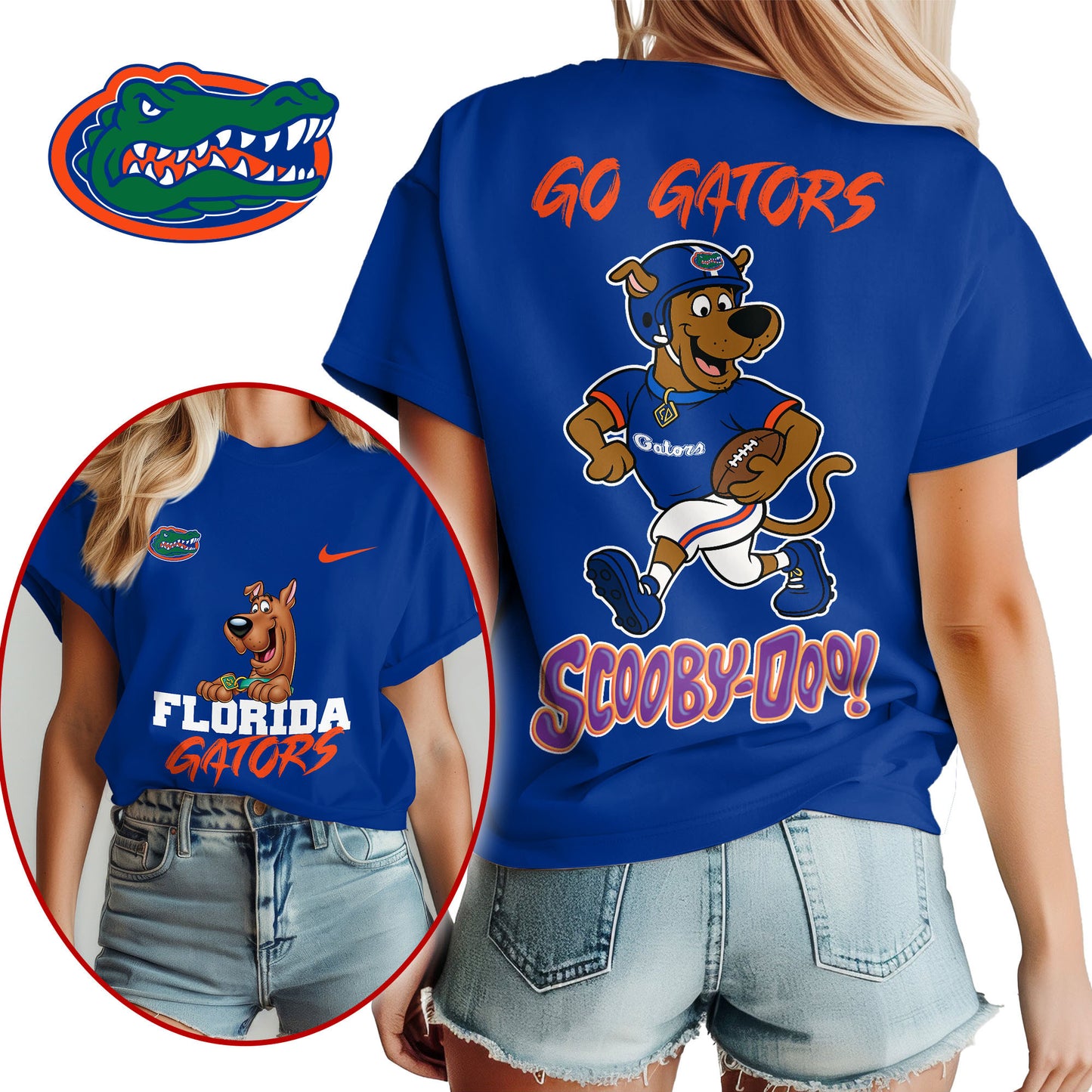 Florida Gators | Premium NCAA Scooby-Doo Fan Women's T-Shirt NY | RO88