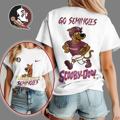 Florida State Seminoles | Premium NCAA Scooby-Doo Fan Women's T-Shirt NY | JO98