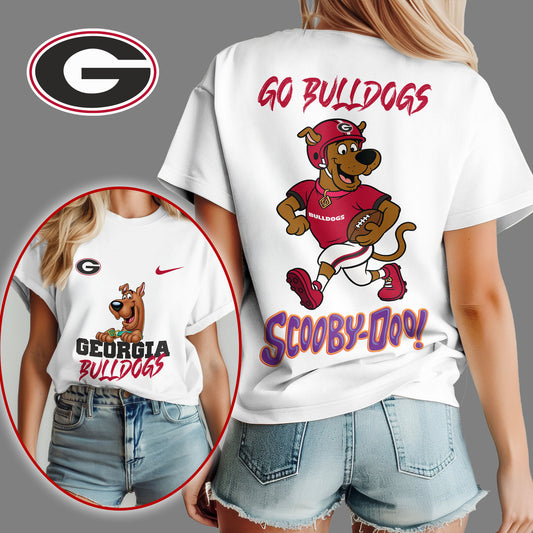 Georgia Bulldogs | Premium NCAA Scooby-Doo Fan Women's T-Shirt NY | DS33