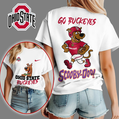 Ohio State Buckeyes | Premium NCAA Scooby-Doo Fan Women's T-Shirt NY | GC12
