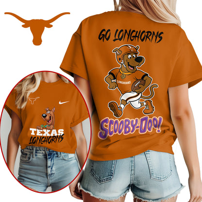 Texas Longhorns | Premium NCAA Scooby-Doo Fan Women's T-Shirt NY | TE91