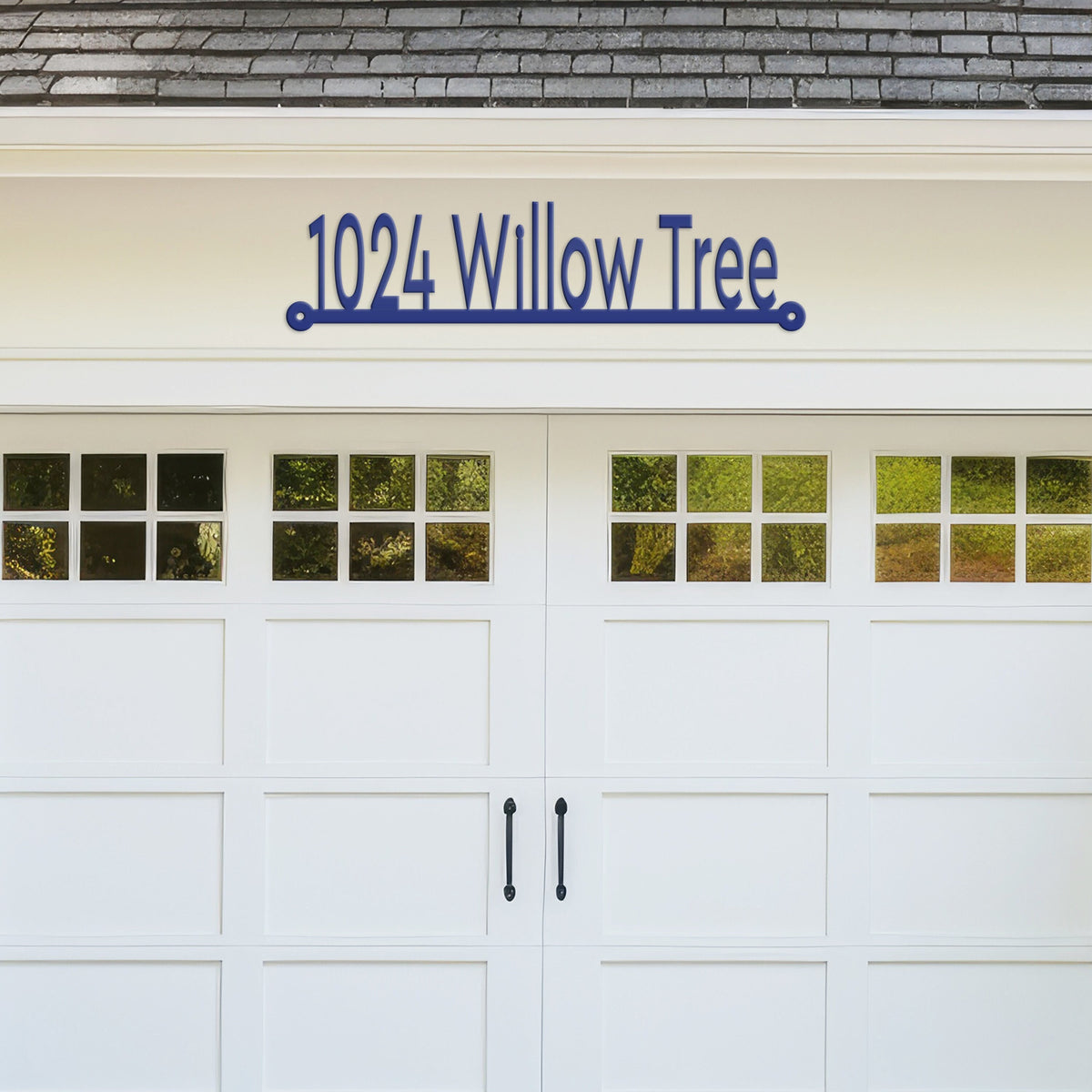 House Numbers Metal Sign, Street Name Address Mailbox Sign, Outdoor Wall Plaque for Home